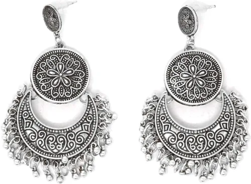 Vista 7 de Honbay Pendientes de moda bohemia, estilo nacional, retro, aretes colgantes gitanos