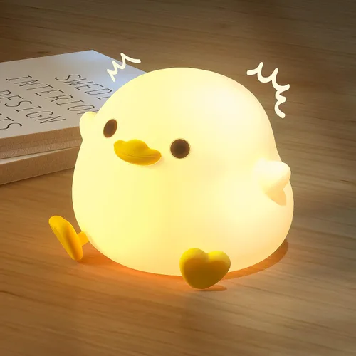 Vista 12 de UNEEDE Axolotl - Luz nocturna para niños, lámpara de noche de silicona de animales, lámpara de mesa recargable, bonita decoración de habitación, luz