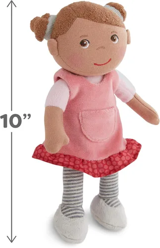 Vista 3 de HABA Snug Up Camilla - Muñeca suave de 10 pulgadas, lavable a máquina, perfecta para acurrucarse, primera muñeca suave y figura de felpa para niños