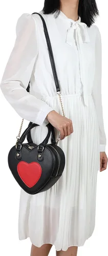 Vista 4 de lola mae Heart Shape Crossbody Bag Zip Around Shoulder Handbag