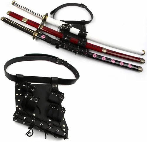 Vista 11 de Bolsa de espada con correa trasera para disfraz de anime Ninja Hero Cosplay