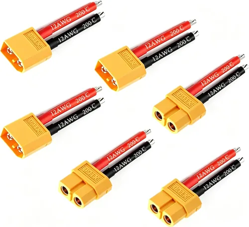 Vista 10 de 5 pares de conectores EC3 macho y hembra con cable de plátano de 14AWG de silicona de 10 cm para batería Lipo de RC (Paquete de 5)