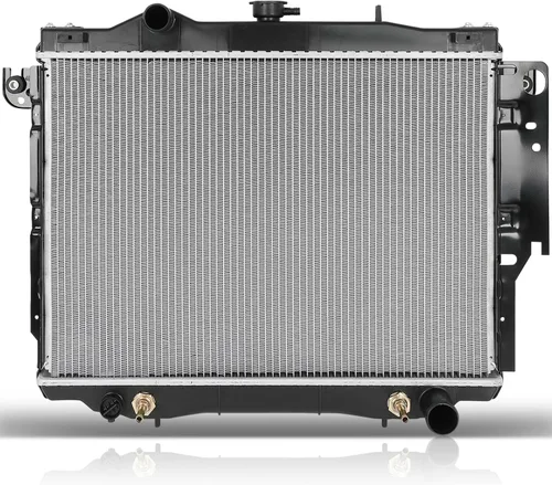 Vista 87 de SCITOO Conjunto de radiador de aluminio refrigerante del motor para 1986-1994 para Nissan D21 2.4L 3.0L 1987 para Nissan para Pathfinder 2.4L
