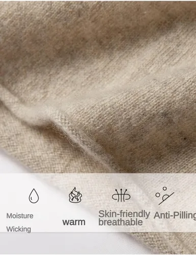 Vista 5 de Bufanda de cachemira 100% para mujeres y hombres, para otoño e invierno, de lujo, ligera, suave y cálida, bufanda de cachemira a prueba de viento