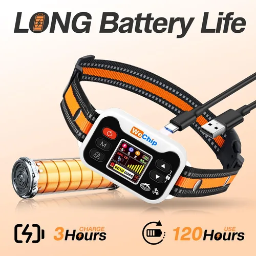 Vista 5 de Collar para perro con GPS con 3 modos de corrección, sistema inalámbrico de valla para perro con apertura al aire libre IPX7 impermeable