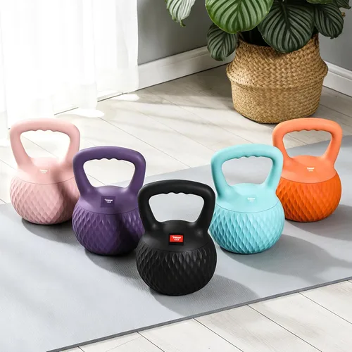 Vista 7 de YIGUO Soft Kettlebell, Kettlebells Cushioned Impact-Resistant Base and Anti-Slip Grip, Strength Training Kettle Bell for Women and Men, Home Workout