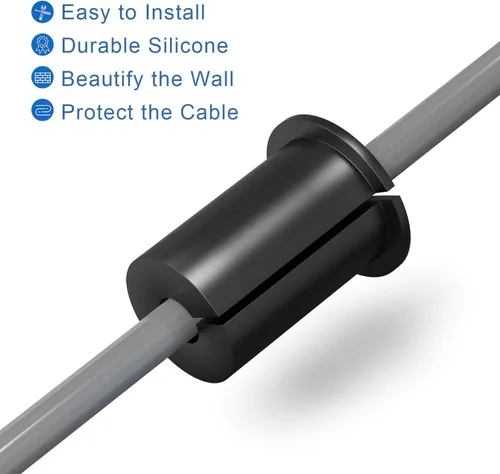 Vista 3 de ELFCULB Starlink Kit de enrutamiento de cables, ojal de pared Starlink para orificio de pared de 1 pulgada, buje de pared para cable Ethernet