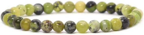 Vista 22 de Justinstones Gem - Pulsera elástica de cuentas redondas de 6 mm de piedras semipreciosas, unisex, 16.5 cm Ojo de tigre azul dorado AA