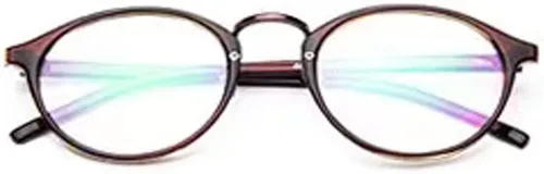 Vista 4 de NUNIYA Gafas de miopía redondas retro TR90, marco de miopía