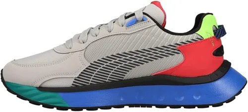 Vista 3 de PUMA Wild Rider Dazed - Tenis casuales para hombre color gris