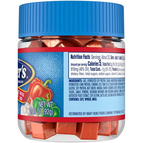 Vista 7 de Wyler's Cubos de caldo instantáneo de carne de res (tarro de 3.25 onzas)