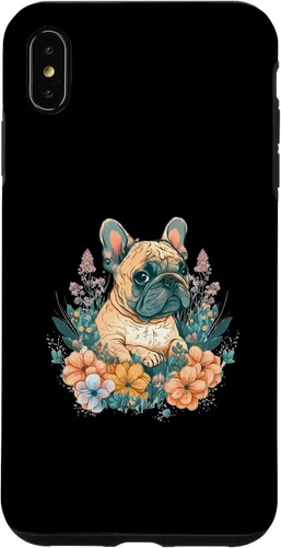 Vista 7 de iPhone 15 Bulldog Francés Asia Arte Japón China Amante de la Naturaleza Frenchie Caso