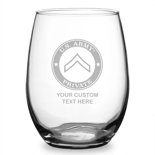 Vista 26 de 7.62 Design 101ª División Aerotransportada del Ejército de los Estados Unidos Grabada 21 oz. Copa de vino personalizada sin tallo