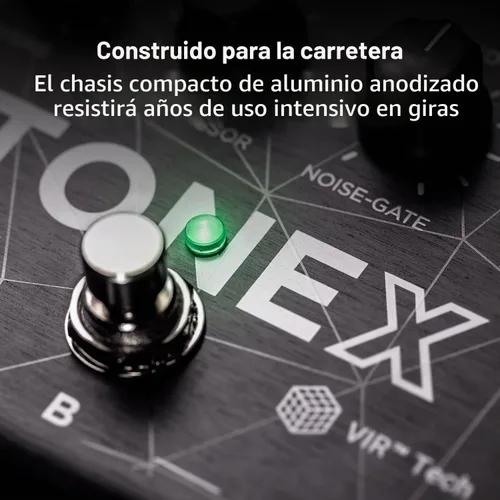 Vista 7 de IK Multimedia TONEX Pedal: Pedal de efectos múltiples estéreo para guitarra y bajo con 150 preestablecidos, 15 FX Pre/Post, afinador, Tap Tempo Negro