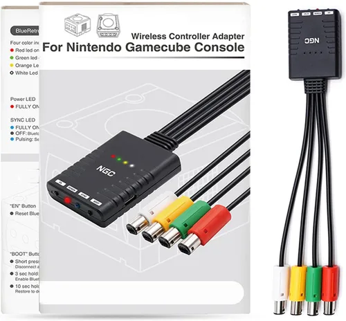 Vista 5 de Adaptador de controlador inalámbrico para Gamecube, profesional para convertidor de mango GC para Wii para Switch Pro para PS5 para PS4 para Xbox