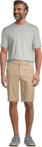 Vista 4 de Lands' End Camiseta esencial de manga corta para hombre de uniforme escolar, Brezo gris