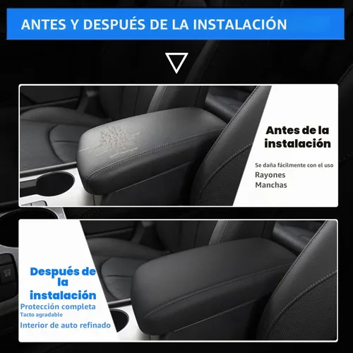 Vista 2 de Funda para reposabrazos de consola central de automóvil para Kia Optima 2016, 2017, 2018, 2019, 2020, de piel, antiarañazos, funda de asiento
