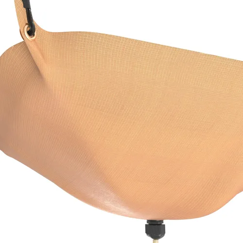 Vista 6 de Tredre Desviador de fugas de techo, tela Oxford 420D resistente, lona desviadora de fugas de techo con manguera de drenaje de 10 pies, caqui, 3 x 3