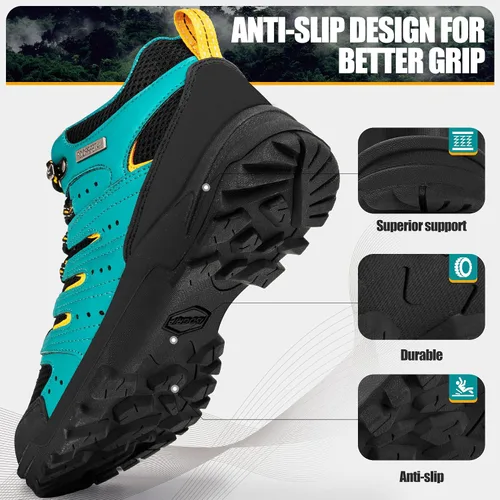 Vista 3 de R CORD Hiking Shoes Women Waterproof Shoes for Women Comfortable Lightweight Non-Slip Women's Hiking Shoes Walking Trekking Camping Tennis