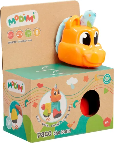 Vista 4 de Modimi Pony - Juguetes interactivos multisensoriales para bebés, sistema de juego modular, 3 meses en adelante