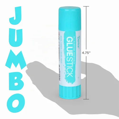 Vista 5 de Darice Barras de pegamento jumbo, 1.4 onzas (1.41 oz), pegamento escolar lavable multiusos para manualidades, papel y tela, secado transparente, sin