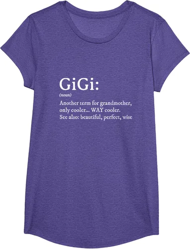 Vista 22 de Gigi Definition - Camiseta de regalo para abuela, cumpleaños y abuela, Negro