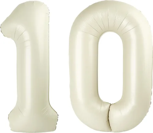 Vista 283 de Globos con números de 40 pulgadas, color negro, para decoraciones de cumpleaños de 10 a 100 años Jumbo 40In & Vibrant Color, With Hanging Holes