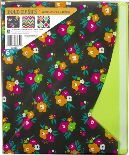 Vista 3 de C-Line Archivadores para escritura, Bold Basics, 1" Exp., 6/Pack (63550)