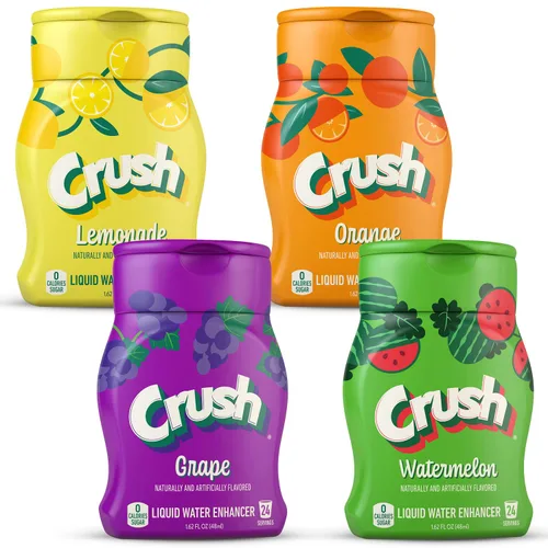 Vista 9 de Crush, Potenciador líquido de uva, ¡nuevo y mejor sabor! (4 botellas, hace 96 bebidas de agua saborizadas), sin azúcar, cero calorías
