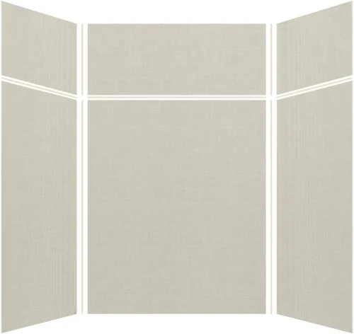 Vista 21 de Transolid EWKX363696-41 Expressions - Kit de pared de ducha de 6 paneles con extensión, 36 pulgadas de largo x 36 pulgadas de ancho x 96 pulgadas