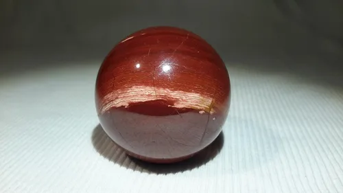Vista 15 de Auténtica colección de esferas pulidas de piedra semipreciosa (jaspe brezado)
