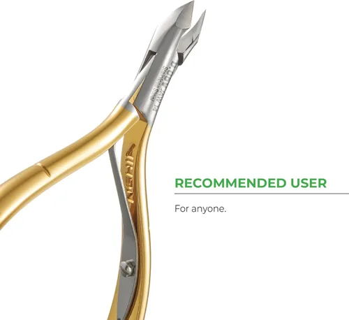 Vista 7 de NGHIA Pinza de cutícula premium D-05V Jaw 14 (acero inoxidable) - Herramientas profesionales para uñas