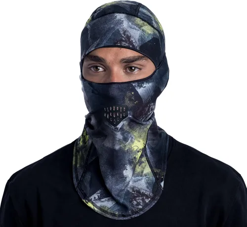 Vista 2 de BUFF Adult ThermoNet Hinged Balaclava, Winter Head & Neck Warmer, Ski Mask & Face Shield, One