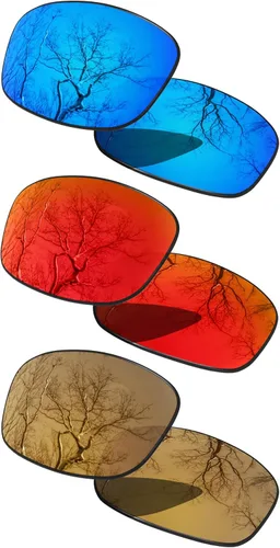 Vista 8 de Set of 3 Replacement Lenses for Oakley Fives Squared OO9238 Pack