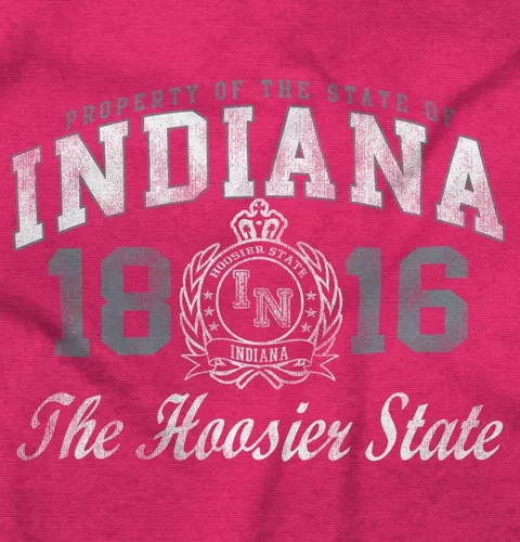 Vista 38 de Indiana Midwestern Souvenir Tourist in Crewneck Camisetas Mujer