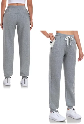 Vista 6 de Inno Pantalones deportivos con forro polar para mujer, de 28, 31, 34, 36 pulgadas, pantalones deportivos cálidos y térmicos