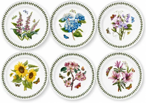 Vista 6 de Portmeirion Plato de cena de jardín botánico exótico con motivo de hibisco