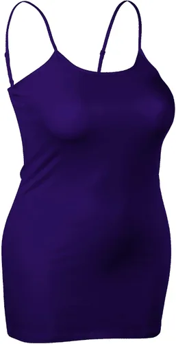 Vista 81 de Emmalise Camisola larga casual básica para mujer, con tirantes ajustables, top en capas