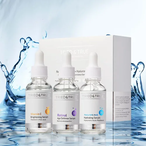 Vista 5 de The Ageless Beauty Kit - Suero de retinol, suero de vitamina C y suero de ácido hialurónico, iluminador de la piel, antienvejecimiento, kit
