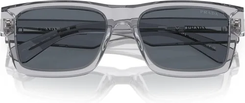 Vista 5 de Prada Blue Rectangular Men's Sunglasses PR 25ZS U430A9 56