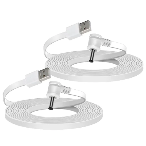 Vista 7 de Cable de carga de alimentación compatible con la batería de la cámara Stick Up y la batería de la cámara Spotlight, cable de carga de 10 pies