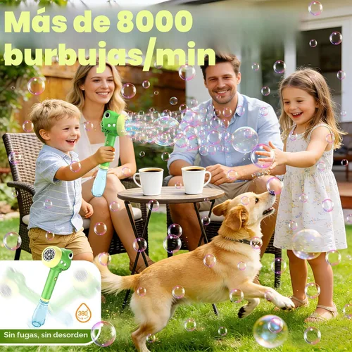 Vista 2 de Varita de juguetes de burbujas de dinosaurio para niños: juguetes al aire libre para niños pequeños y niñas, diversión de burbujas para fiesta