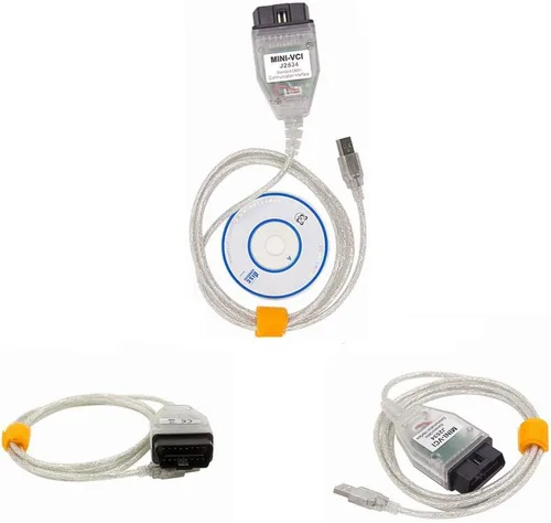 Vista 6 de Mini VCI Auto Vehículo de Coche Estándar OBD2 diagnosticar la herramienta del cable de cable para Toyota Cable de diagnóstico