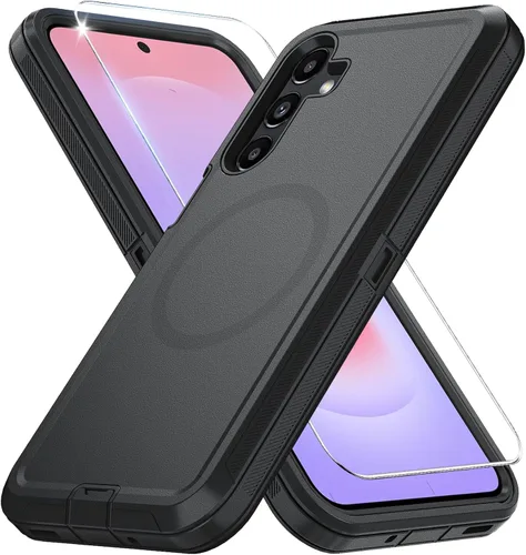 Vista 53 de Funda magnética para Samsung Galaxy S24+ Plus compatible con carga Magsafe [protector de pantalla de vidrio]