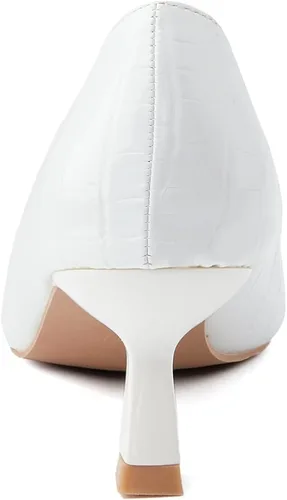 Vista 6 de youngshow Zapatos de vestir para mujer, tacón bajo y cerrado, puntera puntiaguda, sin cordones, para el trabajo y la oficina