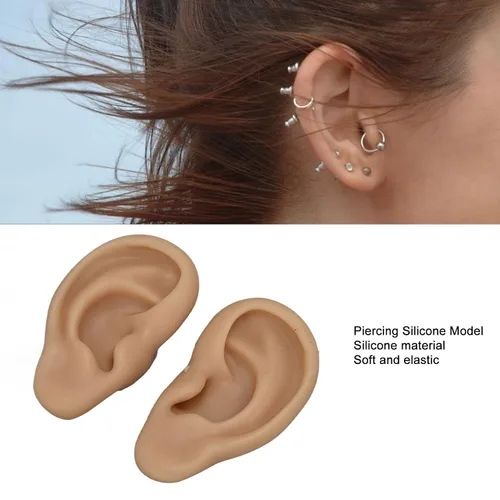 Vista 3 de Dioche Modelo 3D simulado de nariz y boca para práctica de piercing, herramienta de enseñanza segura, ligera y versátil para aspirantes a artistas