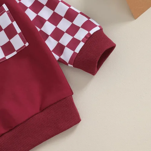 Vista 5 de BemeyourBBs Conjunto de 2 piezas de sudadera de manga larga con estampado lindo para bebé recién nacido de 0-3T