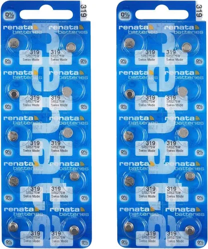 Vista 10 de Renata 319 SR527SW Baterías – 1.55 V Óxido de Plata 319 Batería de reloj (2 unidades)