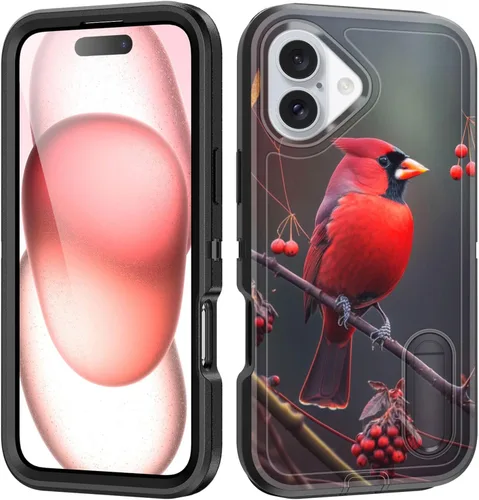 Vista 89 de Funda para iPhone Air con soporte integrado, a prueba de golpes, polvo y caídas, 3 capas, grado militar, funda protectora para iPhone Air de 6.5