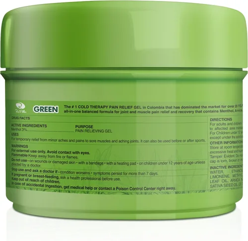 Vista 5 de Ross D'Elen Gel de mentol verde pequeño